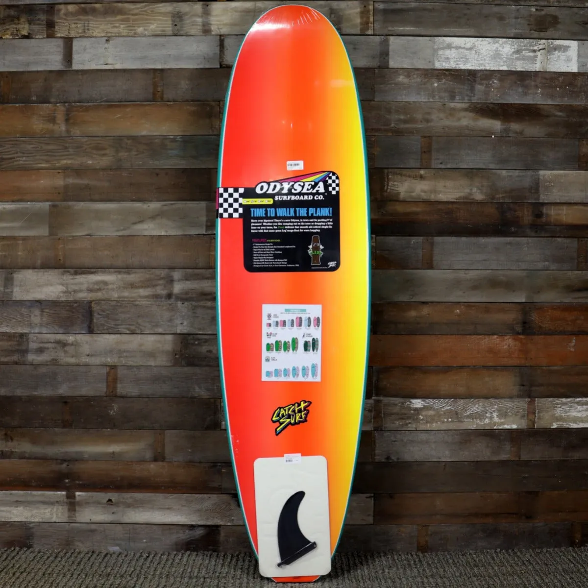 Catch Surf Odysea Plank Single Fin 7'0 x 22 x 3 ⅛ Surfboard - Emerald Green