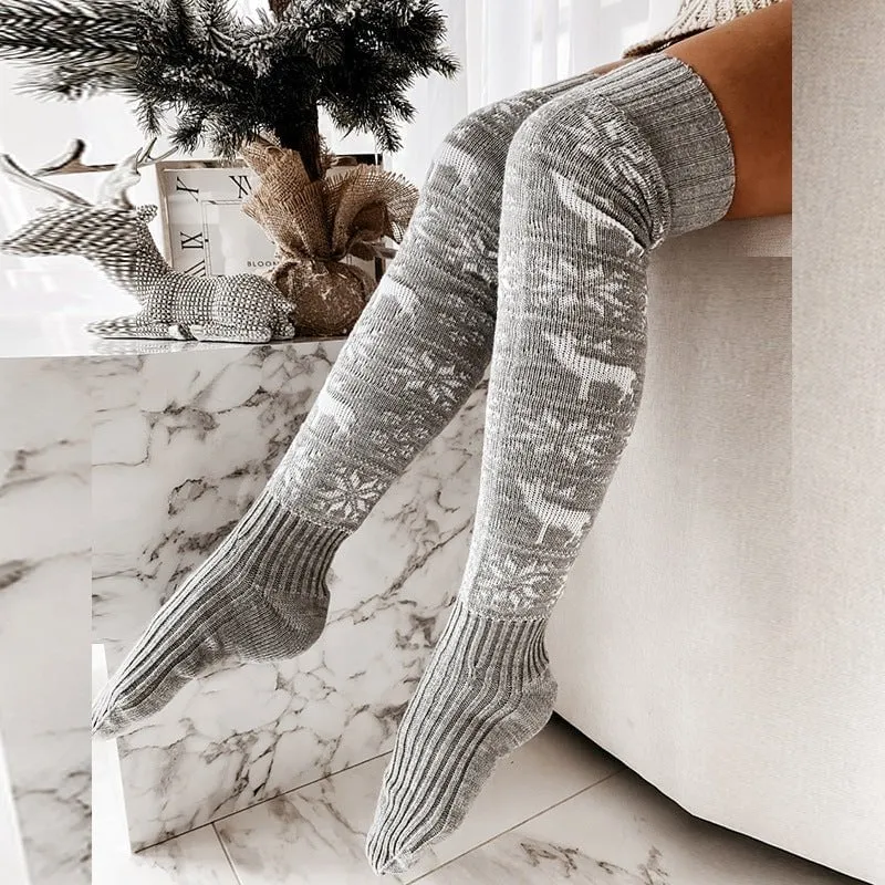 Christmas Warm Knitted Women Stocking