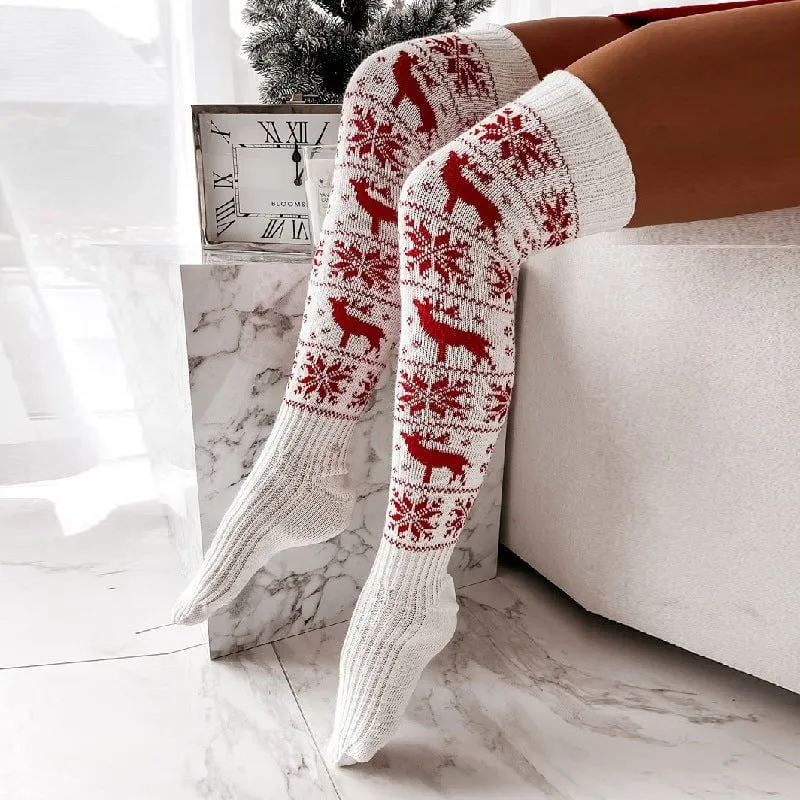 Christmas Warm Knitted Women Stocking