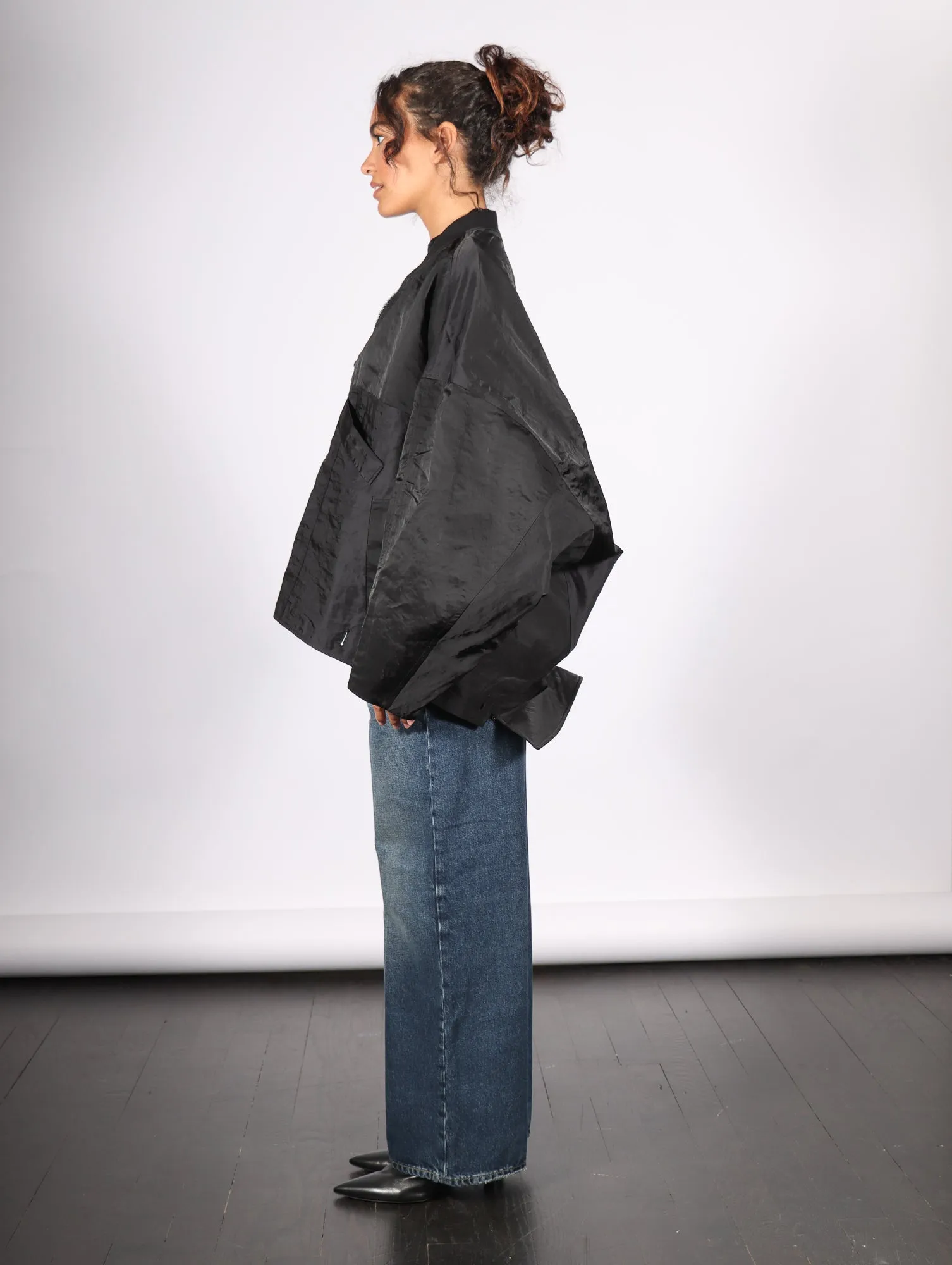 Convertible Jacket in Black by Dawei