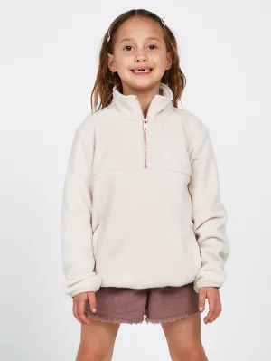 Girls Pheelin It Mock Neck Hoodie - Ash