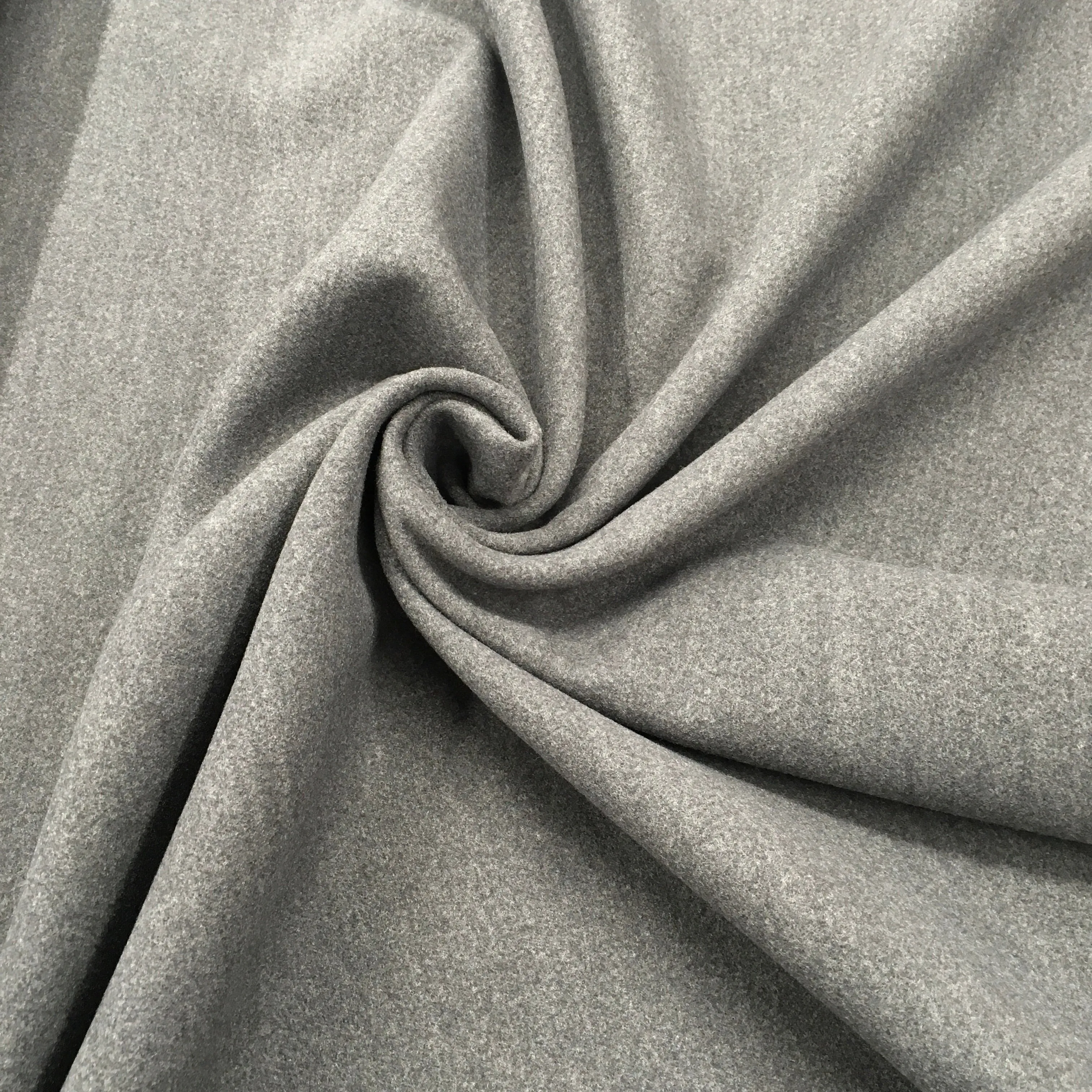 Grey Faux Melton