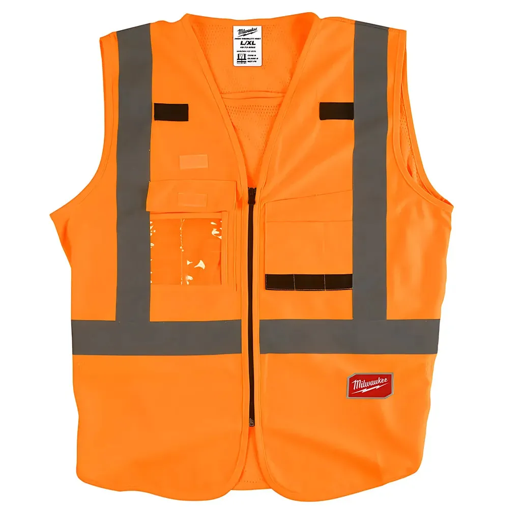 High Visibility Orange Safety Vest - XXL/XXXL