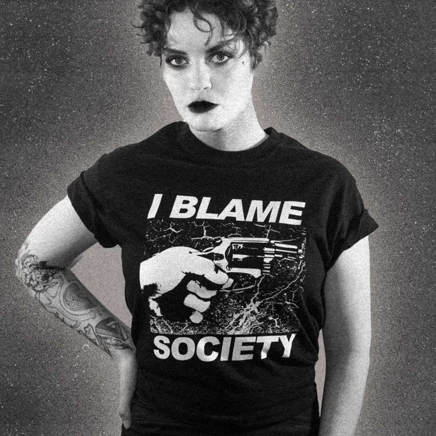 I Blame Society Handgun Classic Tee