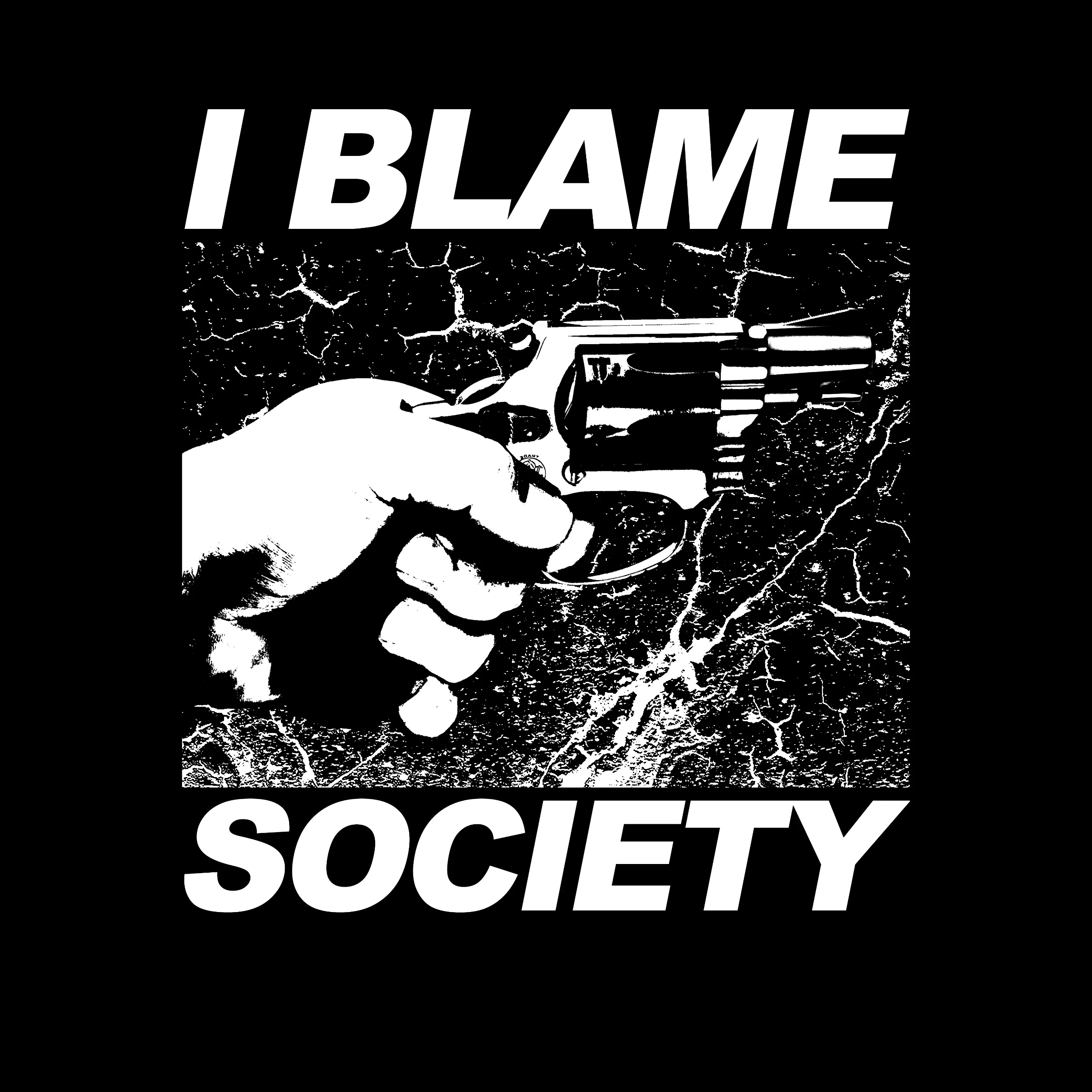 I Blame Society Handgun Classic Tee