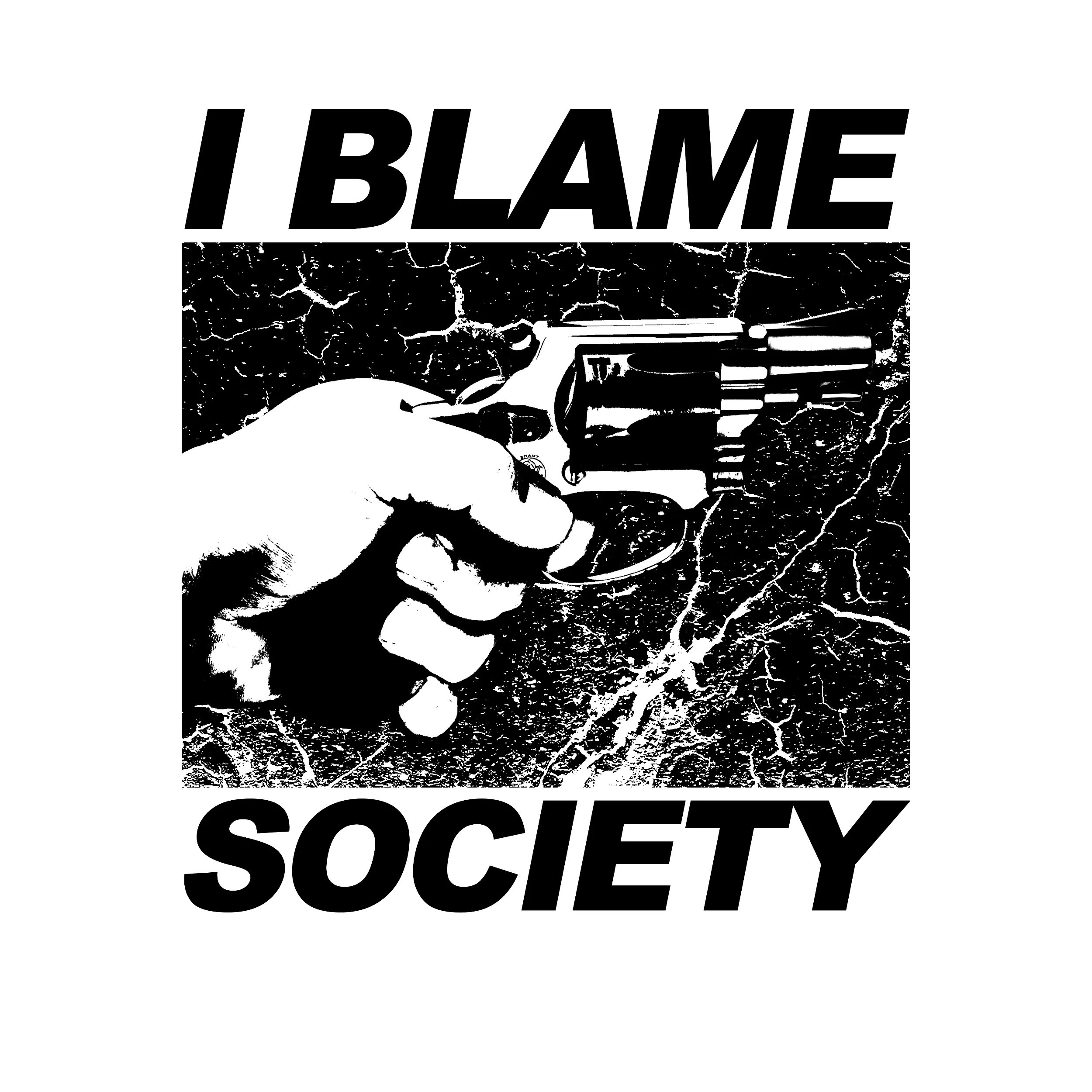 I Blame Society Handgun Classic Tee