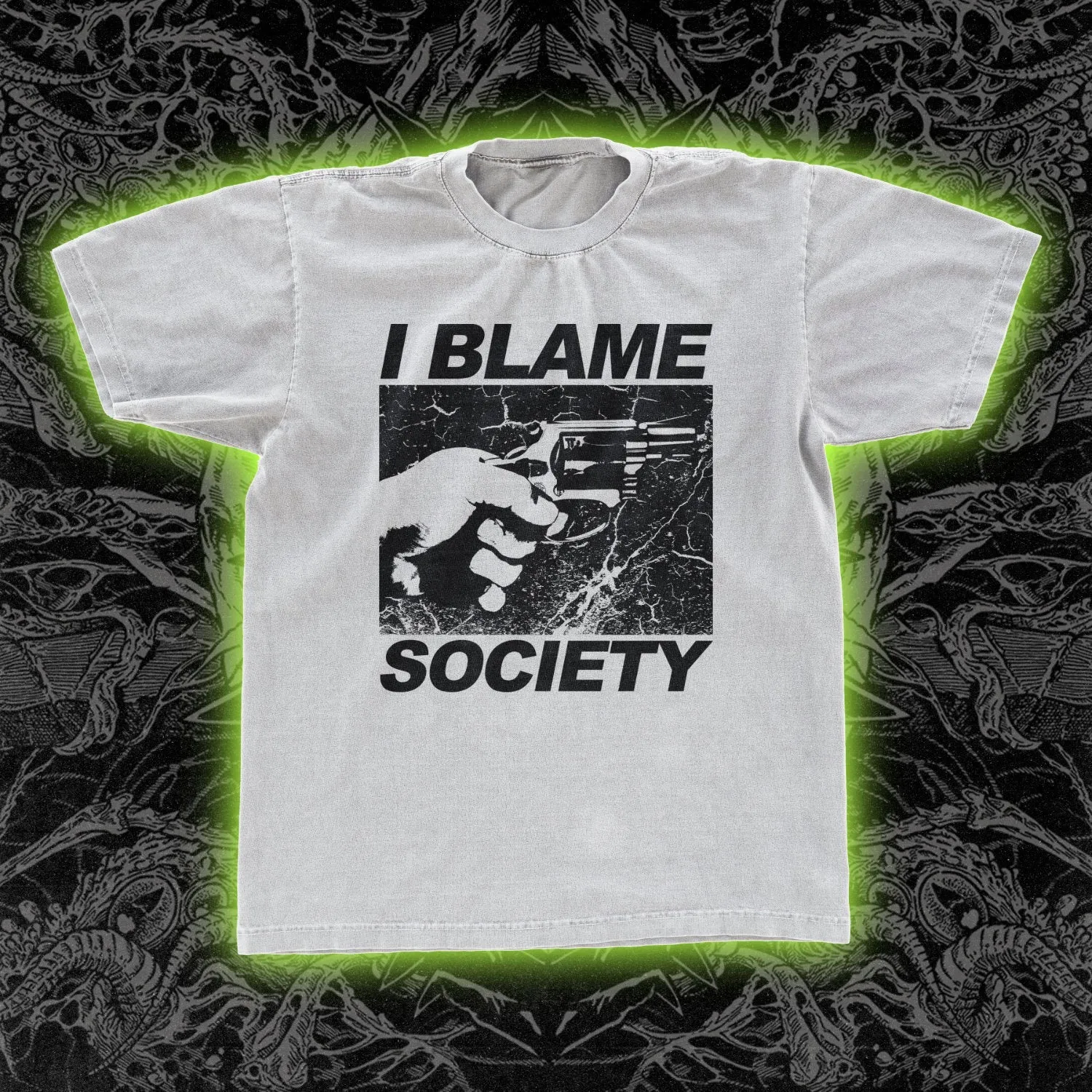 I Blame Society Handgun Classic Tee