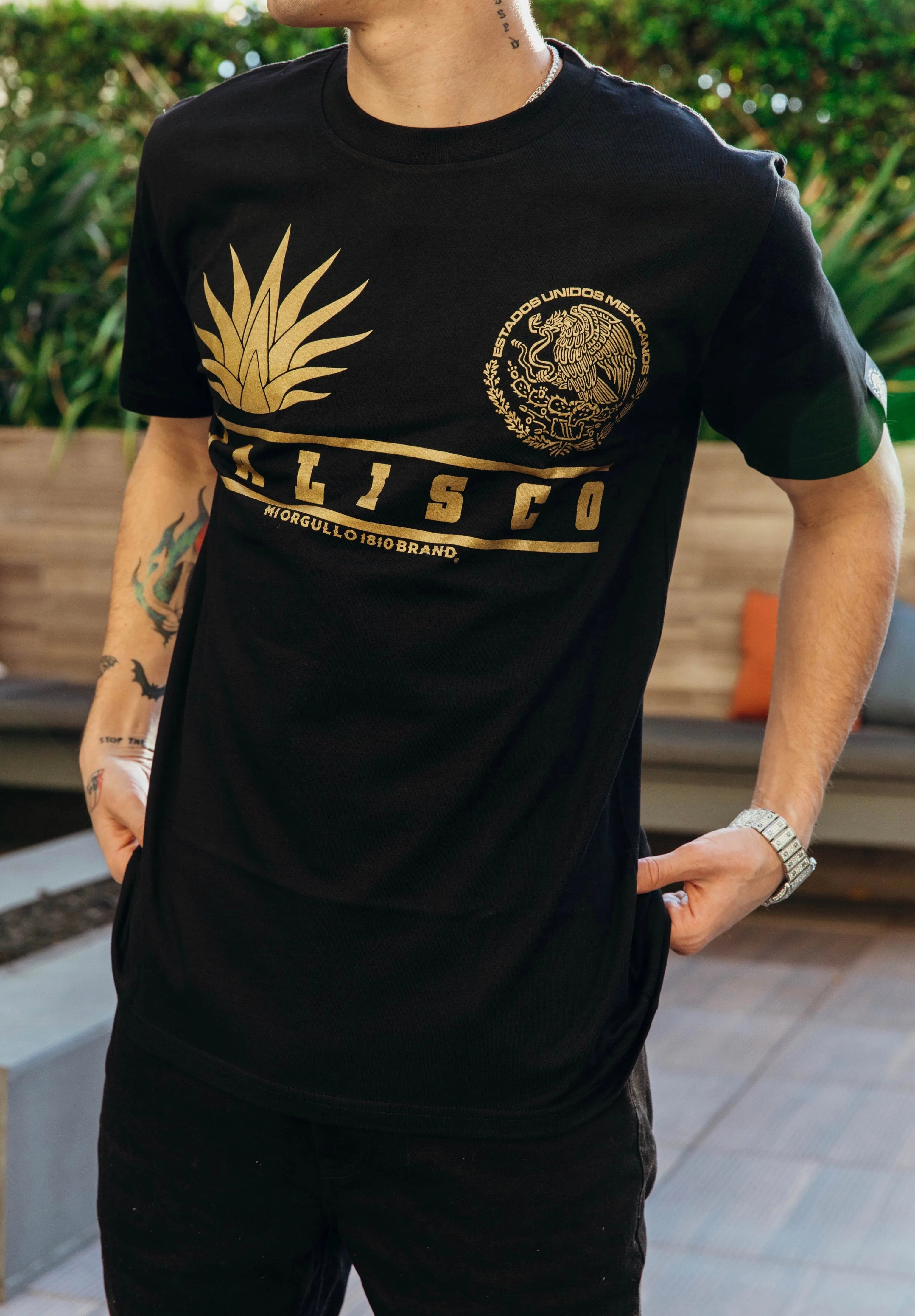 JALISCO AGAVE CLASSIC BLK T-SHIRT