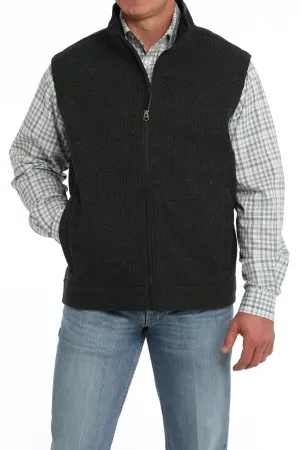 Men's Cinch Bonded Black Wooly Vest