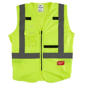 Milwaukee 48-73-5024 Class 2 - High Visibility Yellow Safety Vest - 4X/5X