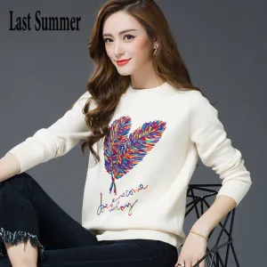 New  Fashion 2017 Women Autumn Winter  Sweater Pullovers Casual Warm Long Sleeve Female Knitted Sweaters Pullover Sweater Lady