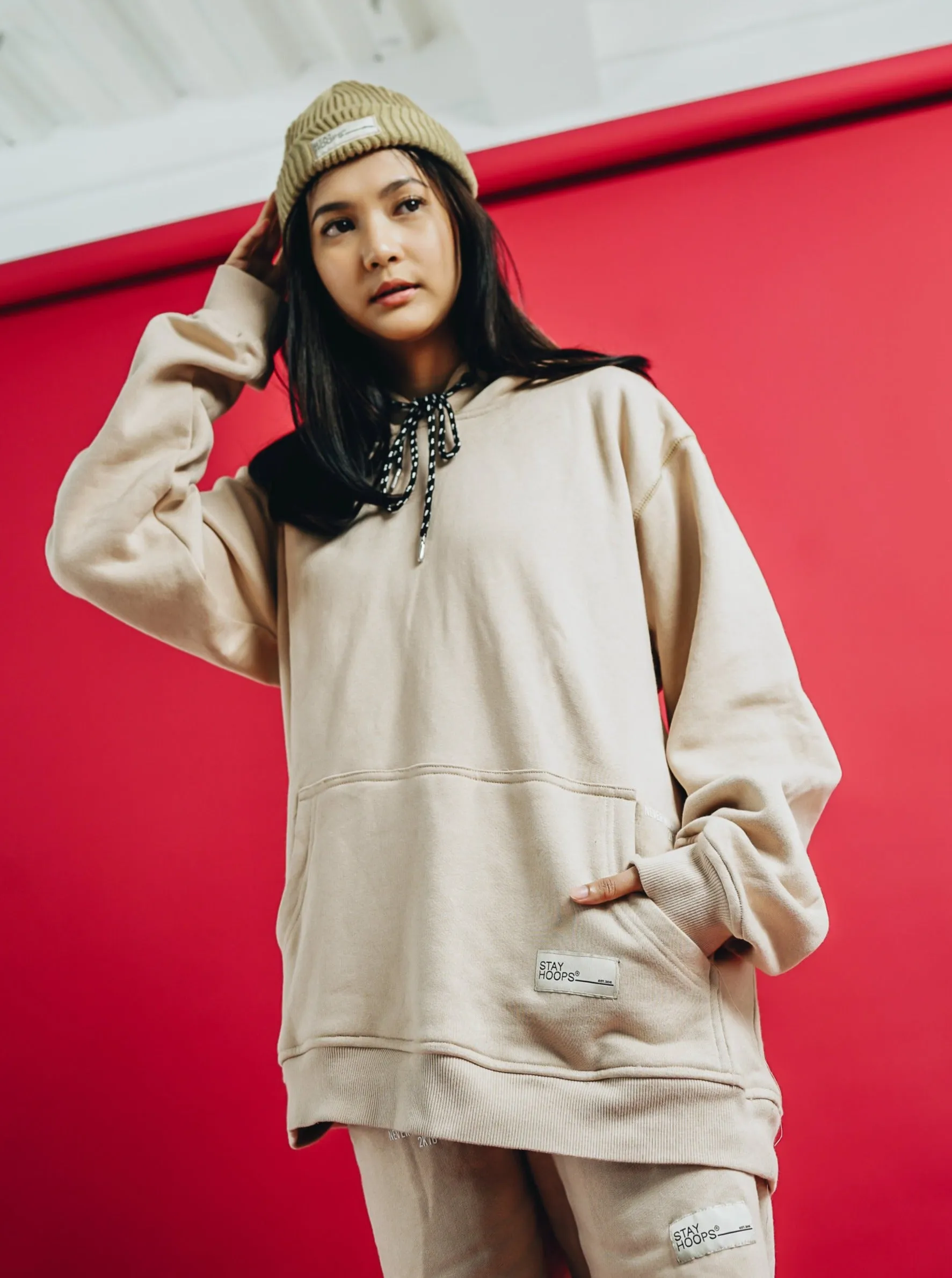 Obsidian Beige Hoodie