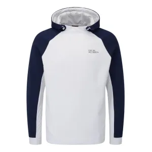 Oscar Jacobson Oakways Mens Golf Hoodie 2024 - White Navy