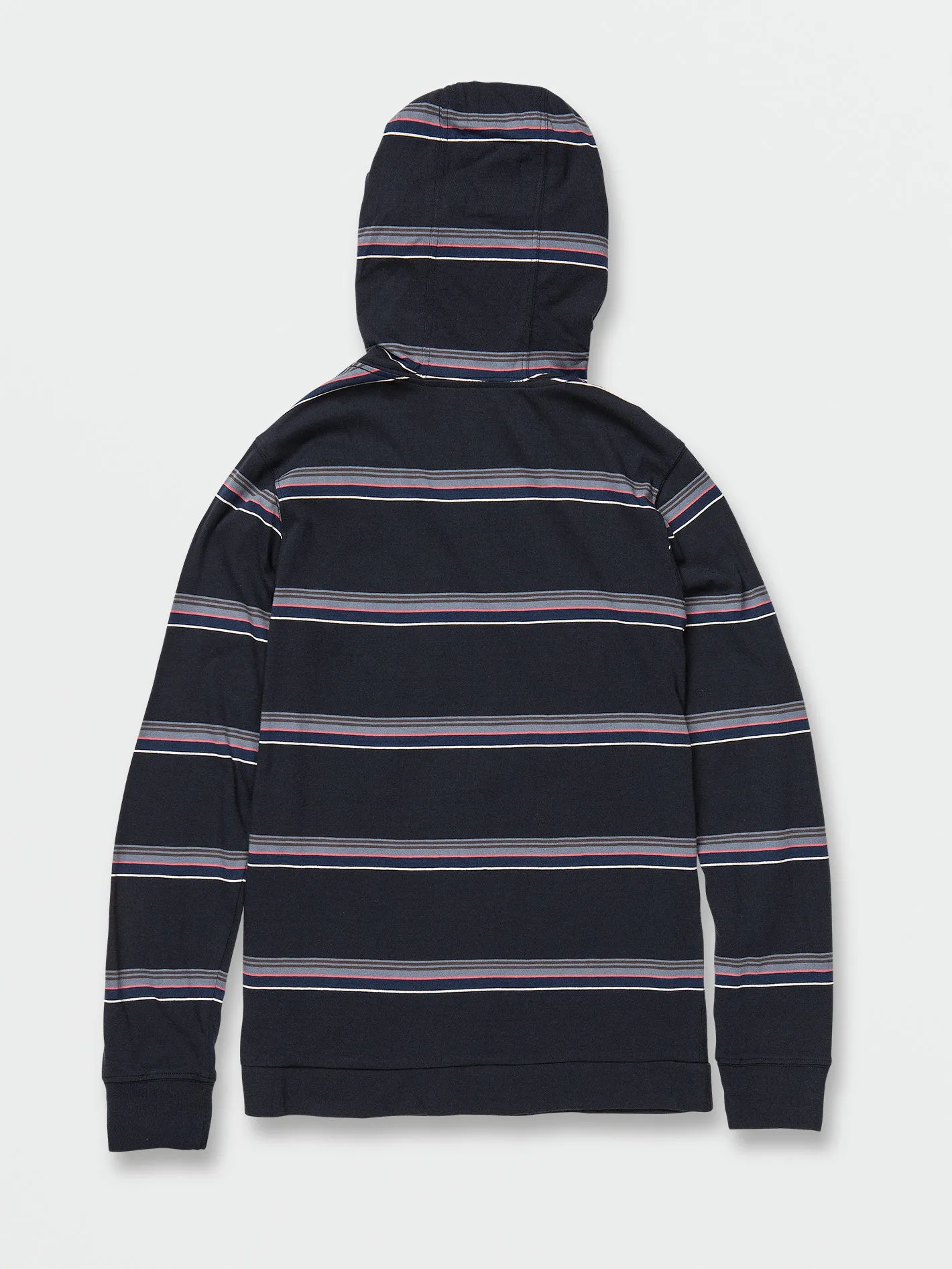 Outstoned Hooded Long Sleeve Shirt - Navy