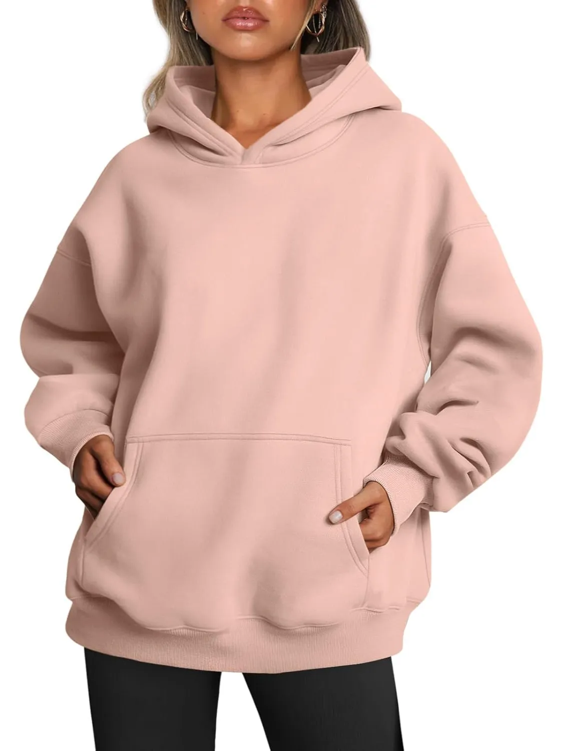 Oversized Fleece Hoodie For Woman