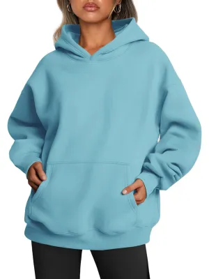 Oversized Fleece Hoodie For Woman