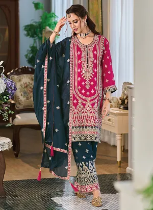 Pink Multi Embroidery Pakistani Suit