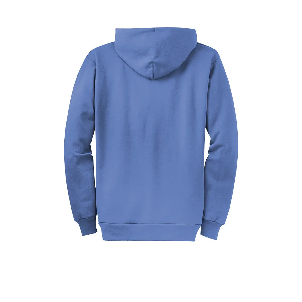 Port & Company® Core Fleece Full-Zip Hooded Sweatshirt - Carolina Blue