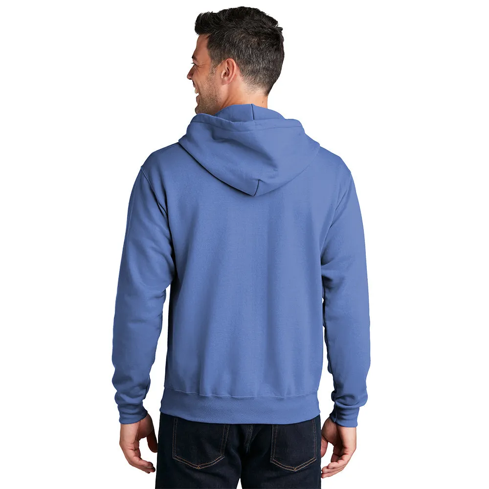 Port & Company® Core Fleece Full-Zip Hooded Sweatshirt - Carolina Blue