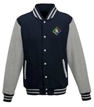 Portland Academy 6th Form Navy/Grey Varsity Jacket