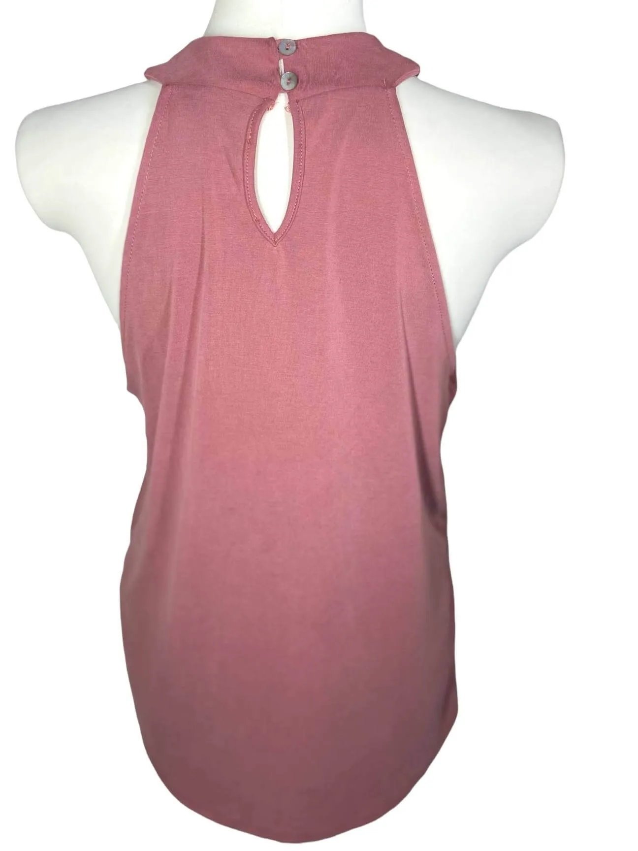 Soft Autumn Dusty Rose Cross Neck Top