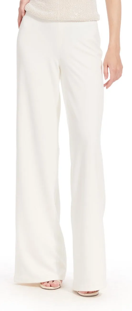 Stretch Crepe Wide Leg Pant