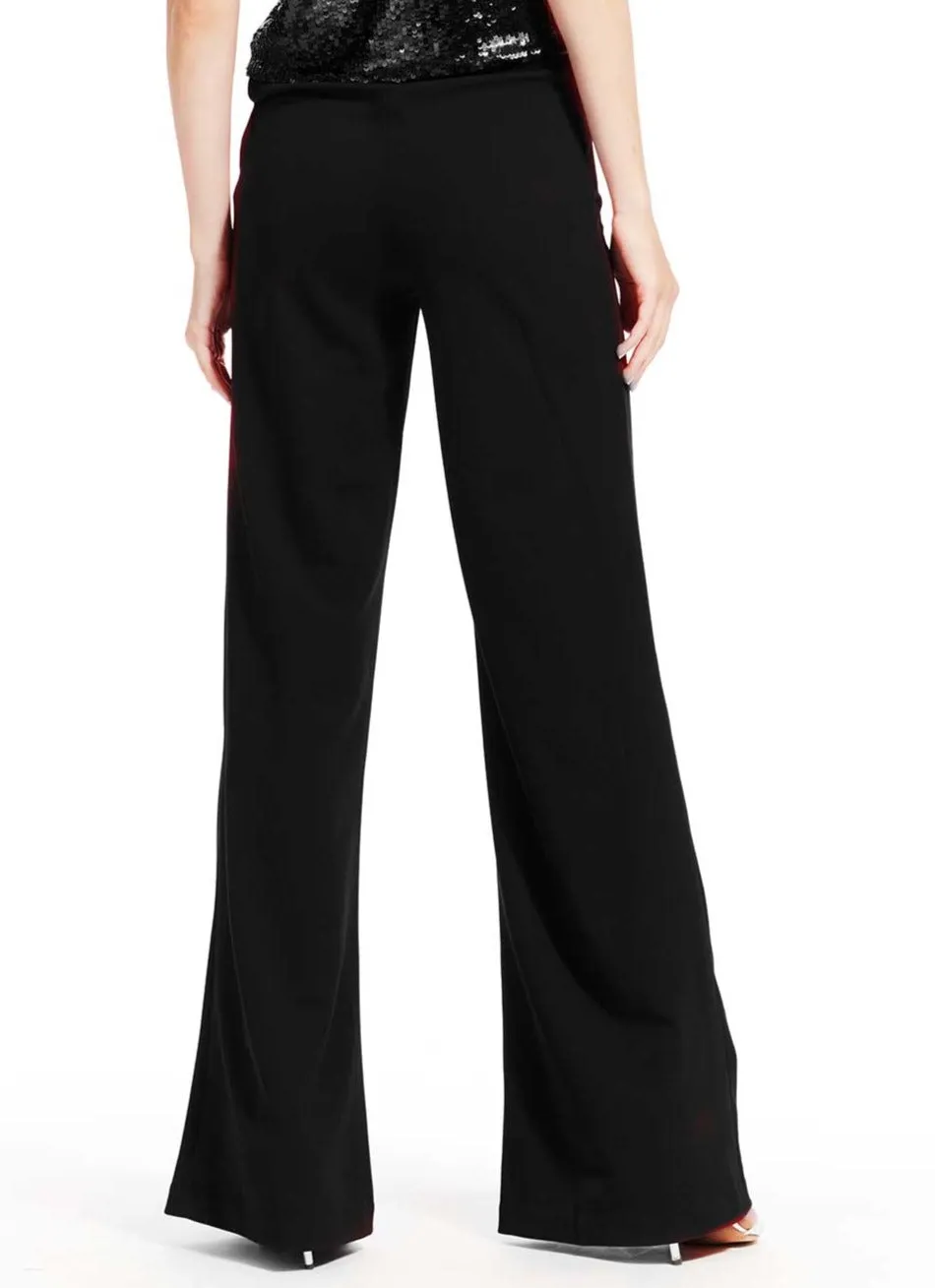 Stretch Crepe Wide Leg Pant