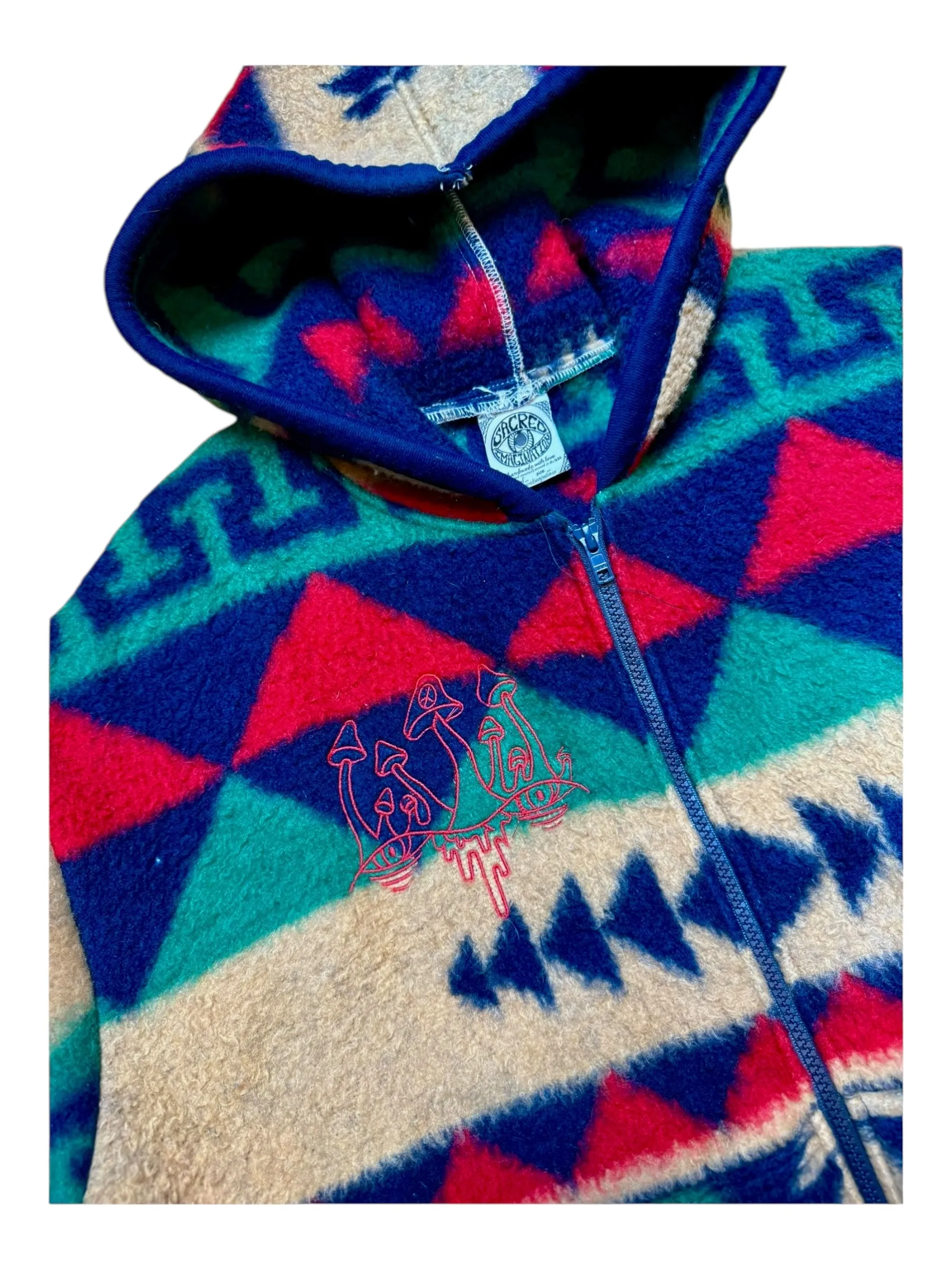 “Tribal” Fleece Zip Up