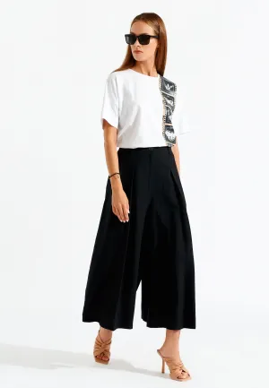 Wide Leg Cropped Pants