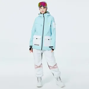 Winter Thick Ski Coat & Matched Pants Set Insulated Snowwear